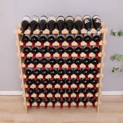 Bamboo Wine Rack – Stackable Floor Display