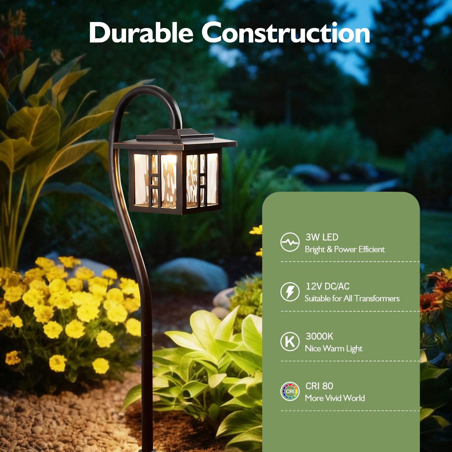 Low Voltage LED Pathway Lights – 4 Pack