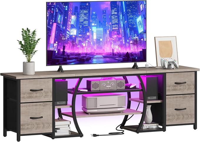 LED TV Stand with Power Outlets