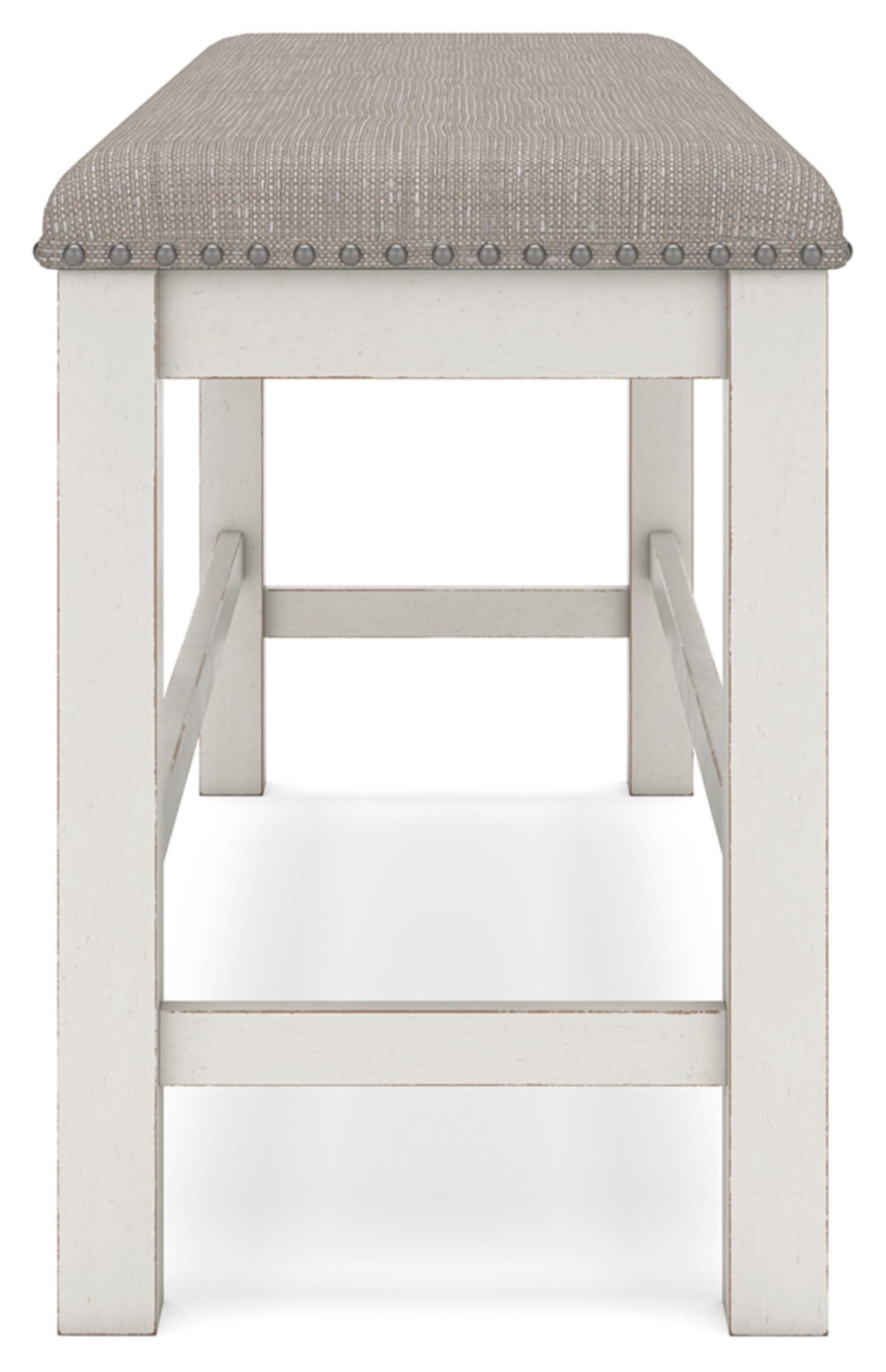 Signature Design by Ashley Robbinsdale 49" Counter Height Dining Bench, Antique White