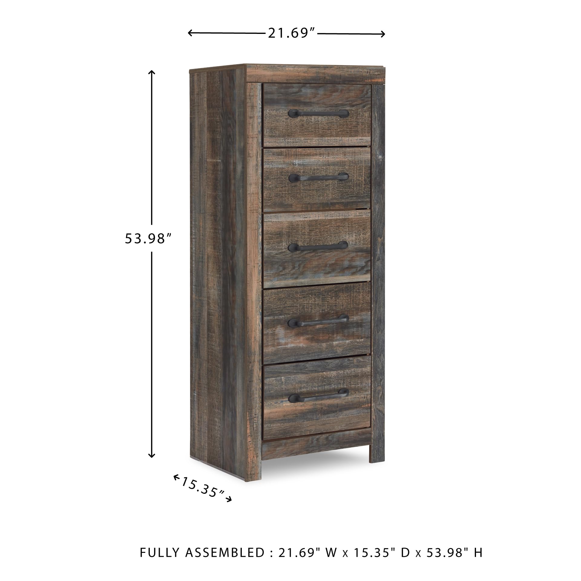 Signature Design Drystan Multi Wood Narrow Chest by Ashley