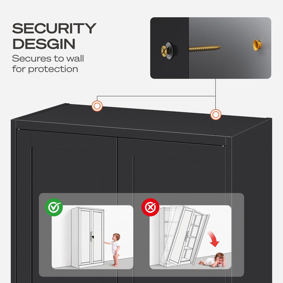 Locking Steel Storage Cabinet