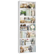 7-Tier Tall Bookshelf with Open Shelves