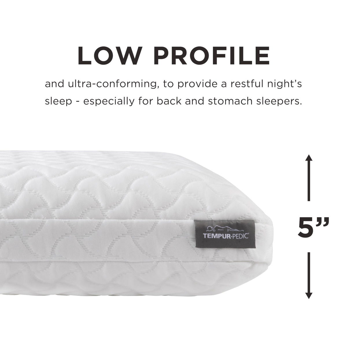 TEMPUR-Pedic TEMPUR-Cloud Pillow, Standard-2-Pack, Standard, White 2 Count