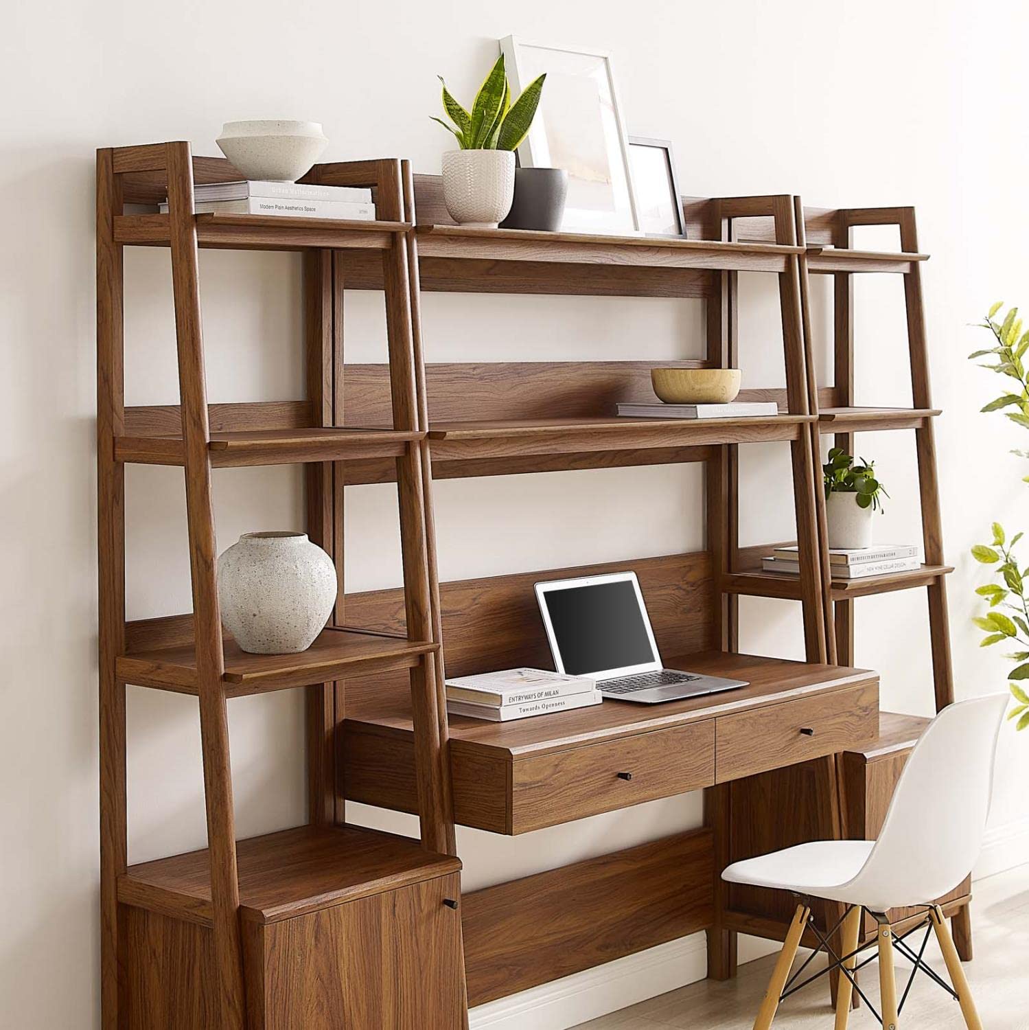 3-Piece Office Desk & Bookshelf Set