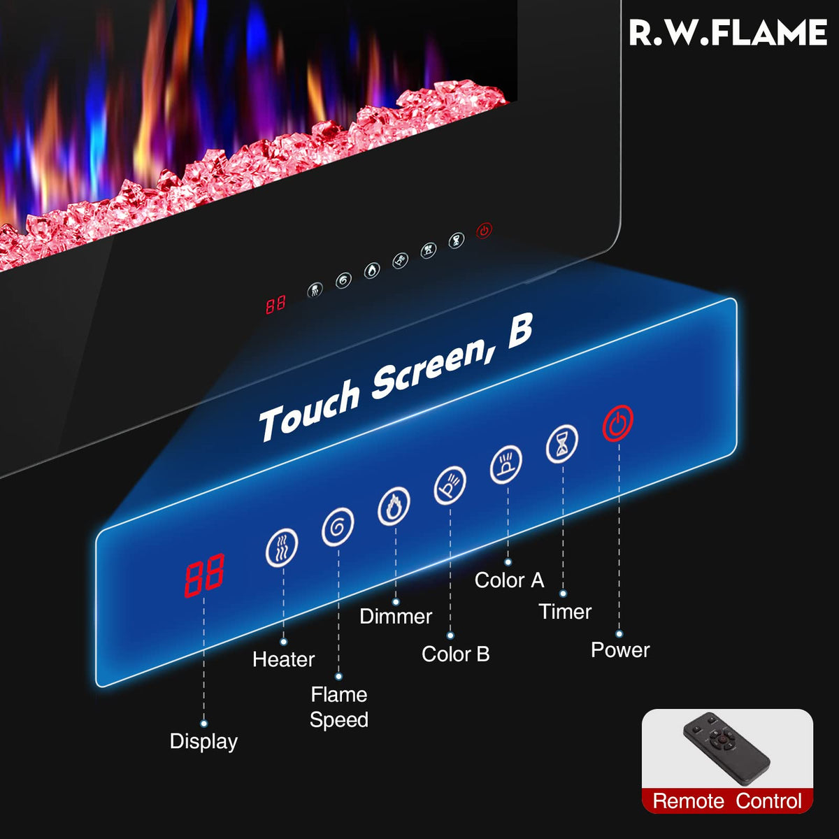 Slim Electric Fireplace