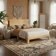 Rattan Bed Frame with LED Lights