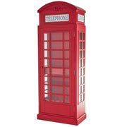 Red Telephone Booth Wine Rack