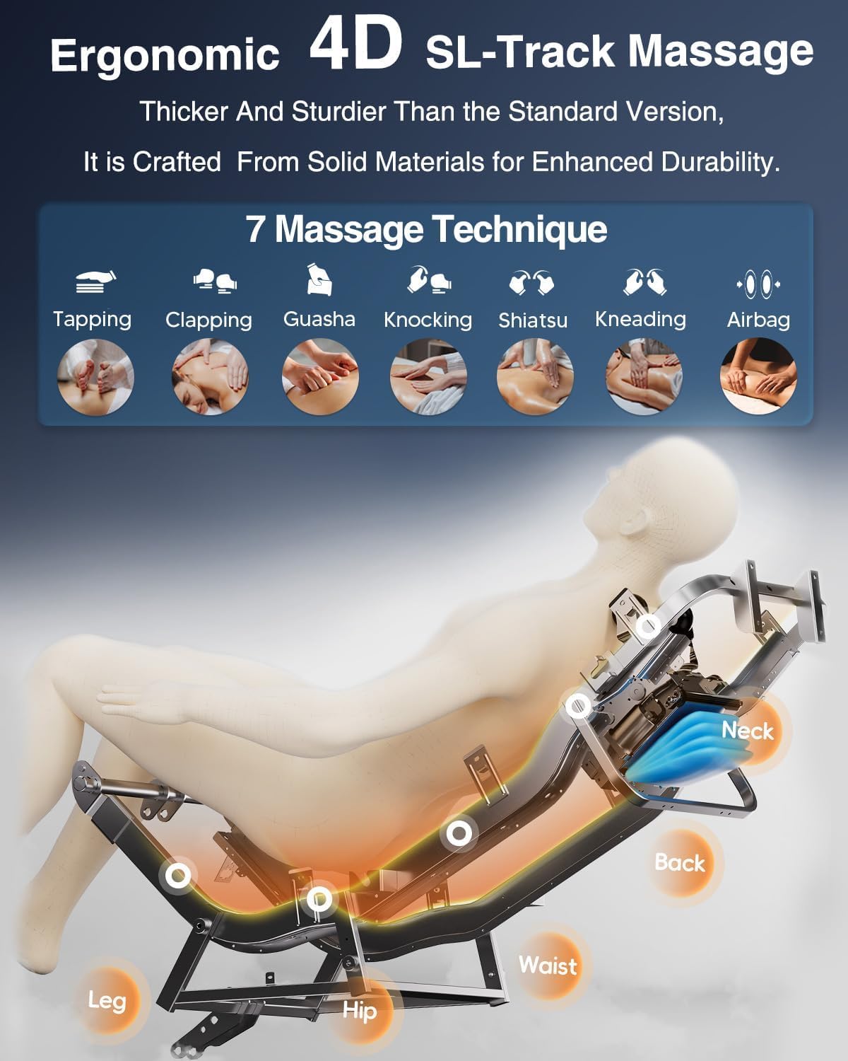 BOSSCARE 2026 4D Massage Chair Full Body, 24 Modes Zero Gravity SL-Track Shiatsu Recliner- AI APP Control Airbag Massage with Body Scan,Deep Yoga Stretch,Heating Waist and Foot (Black)