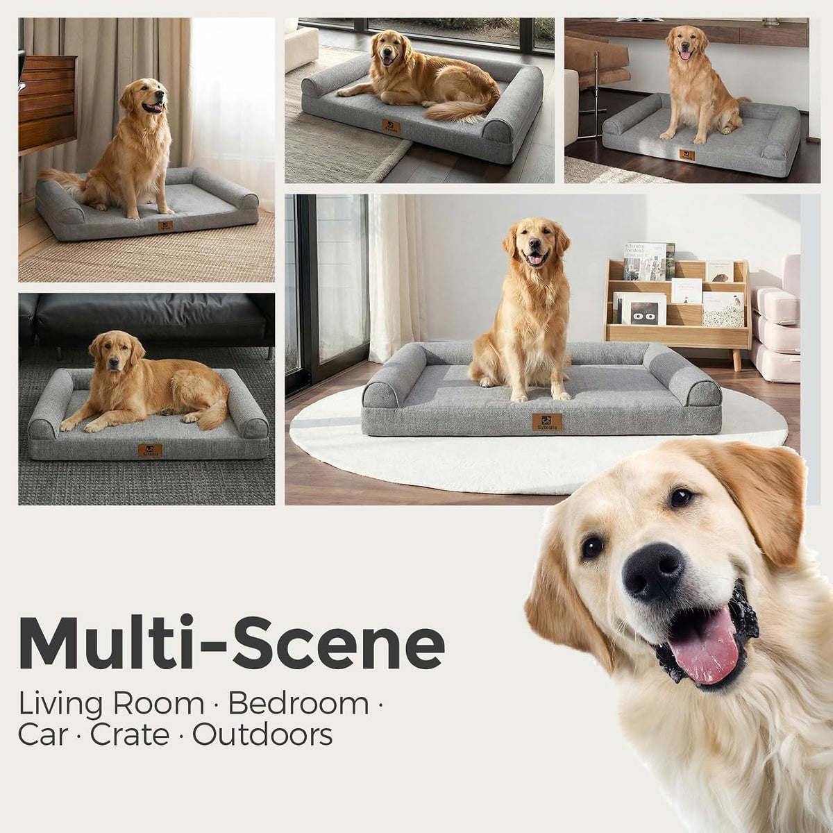 Orthopedic Bolster Dog Bed