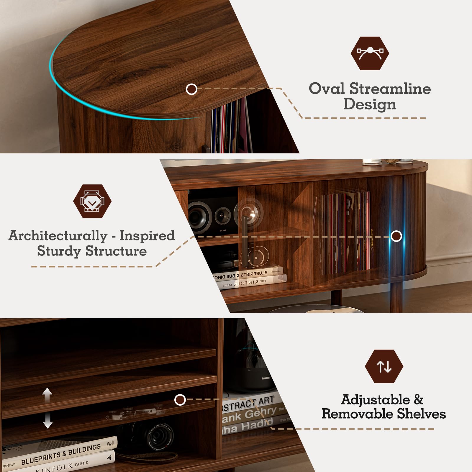 Mid-Century TV Stand with Storage