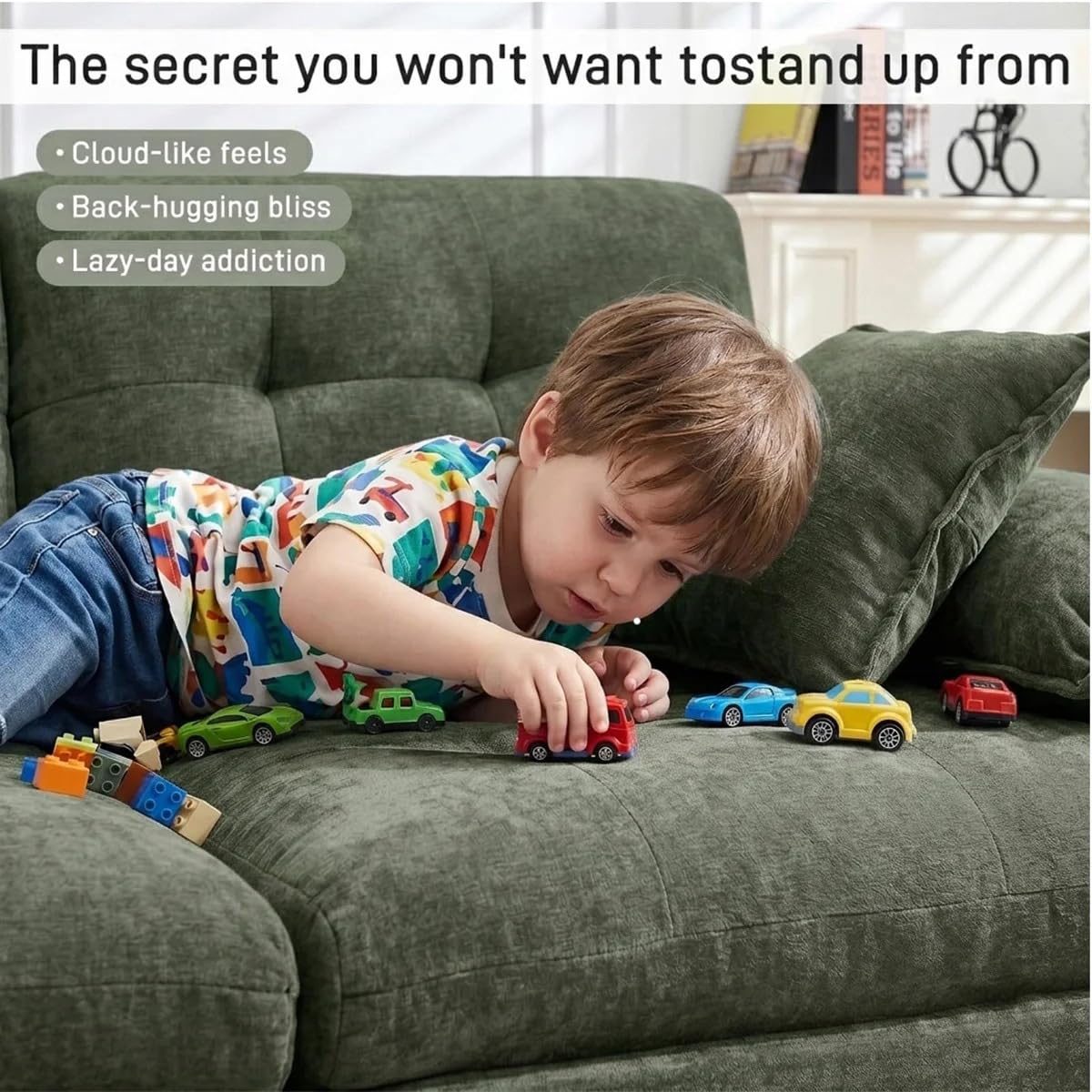 Chenille Deep Seat Loveseat