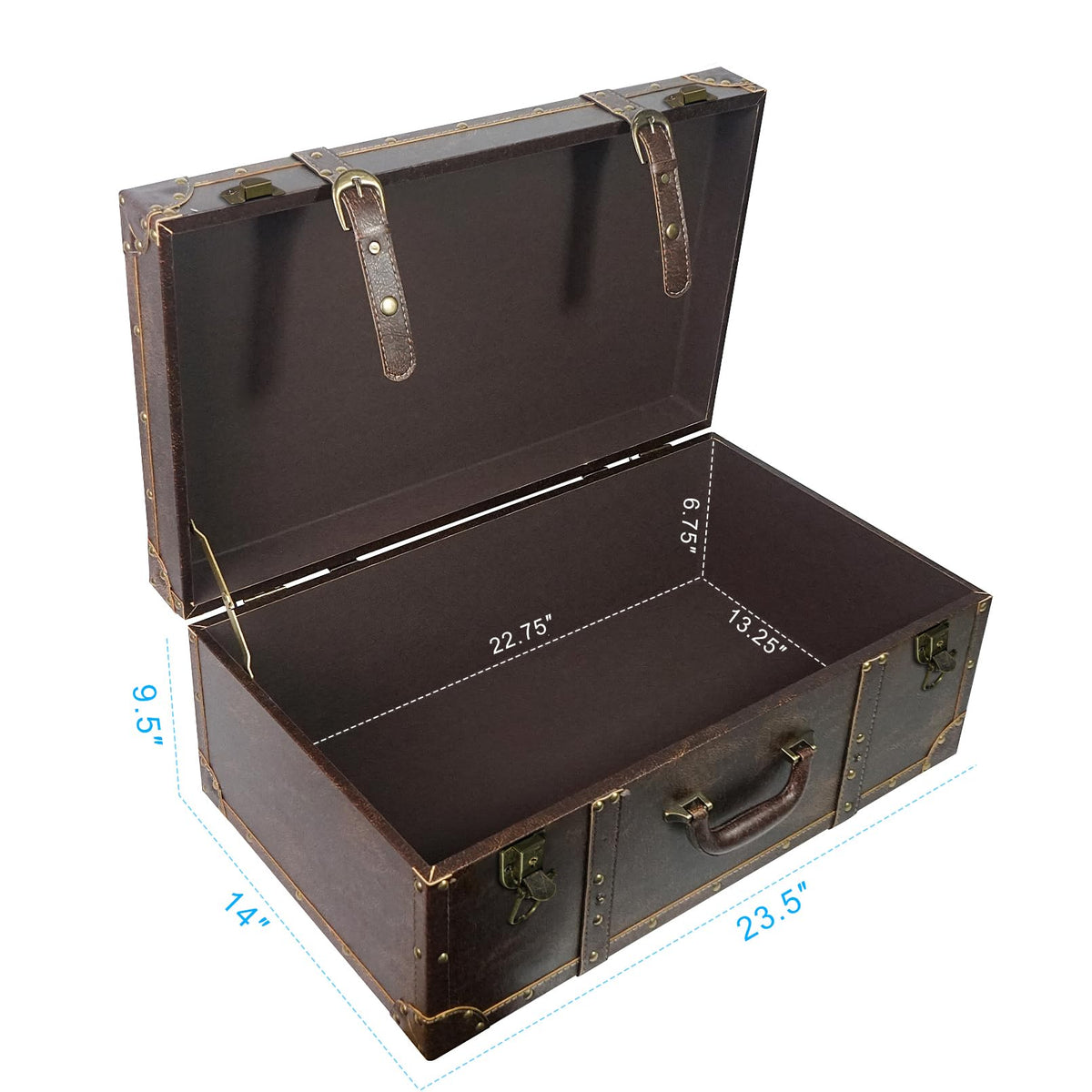 Vintage Wooden Storage Trunk