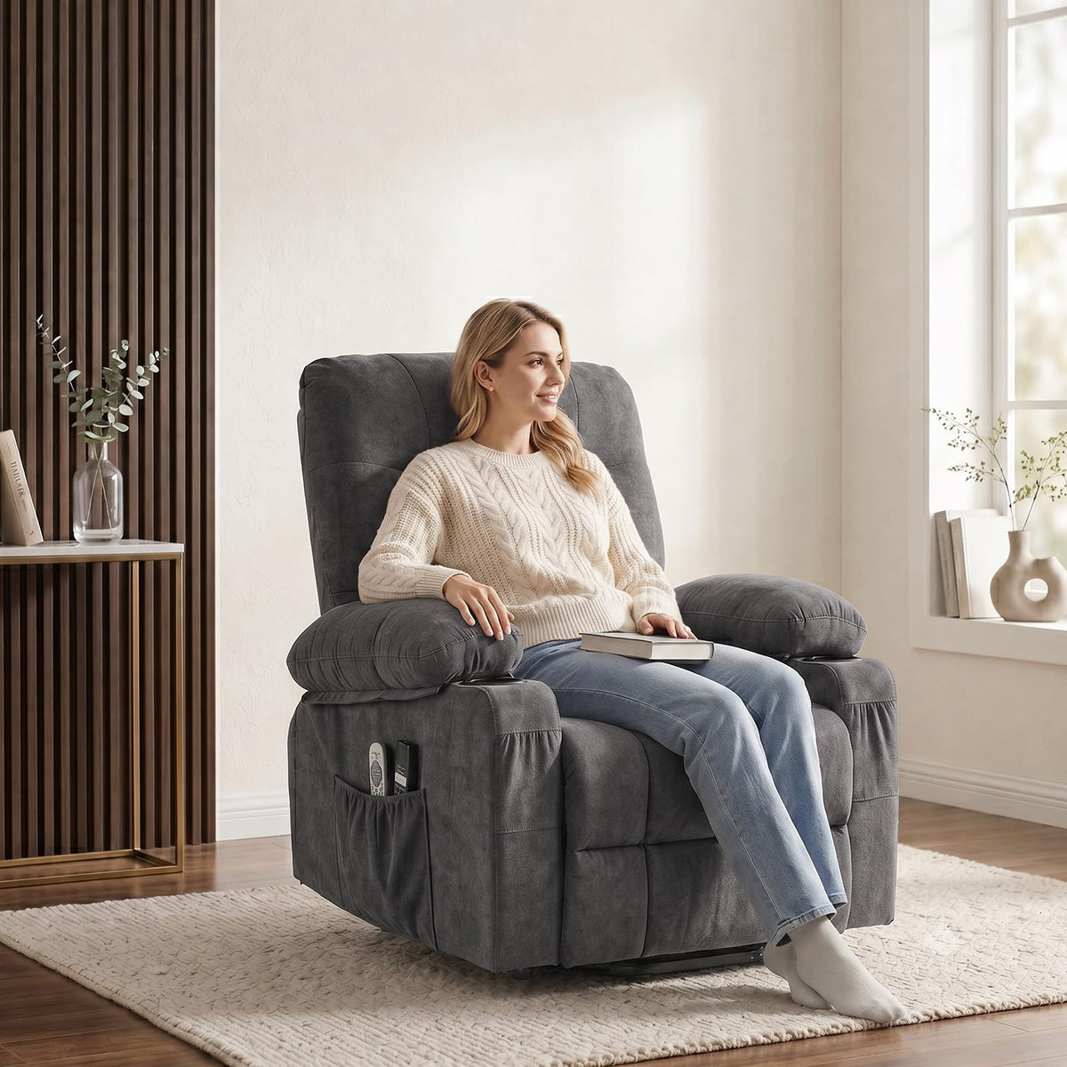 Heated Massage Lift Recliner