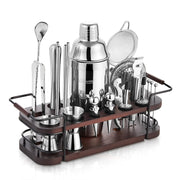 24-Piece Cocktail Shaker Set with Stand