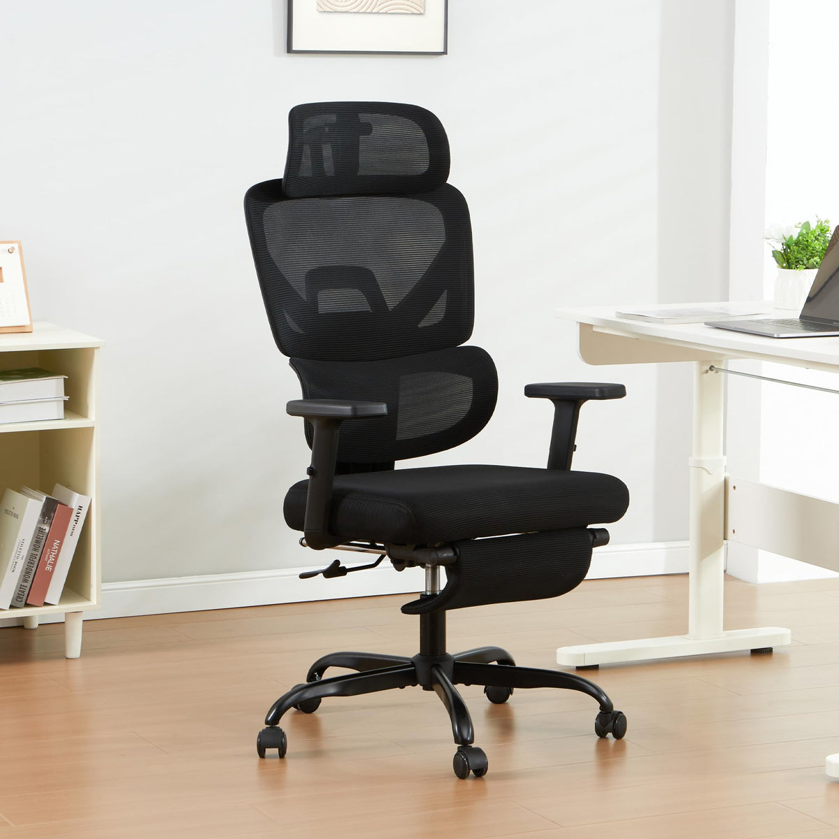 JOMEED Ergonomic Office Chair with Footrest, High Back Reclining Desk Chair
