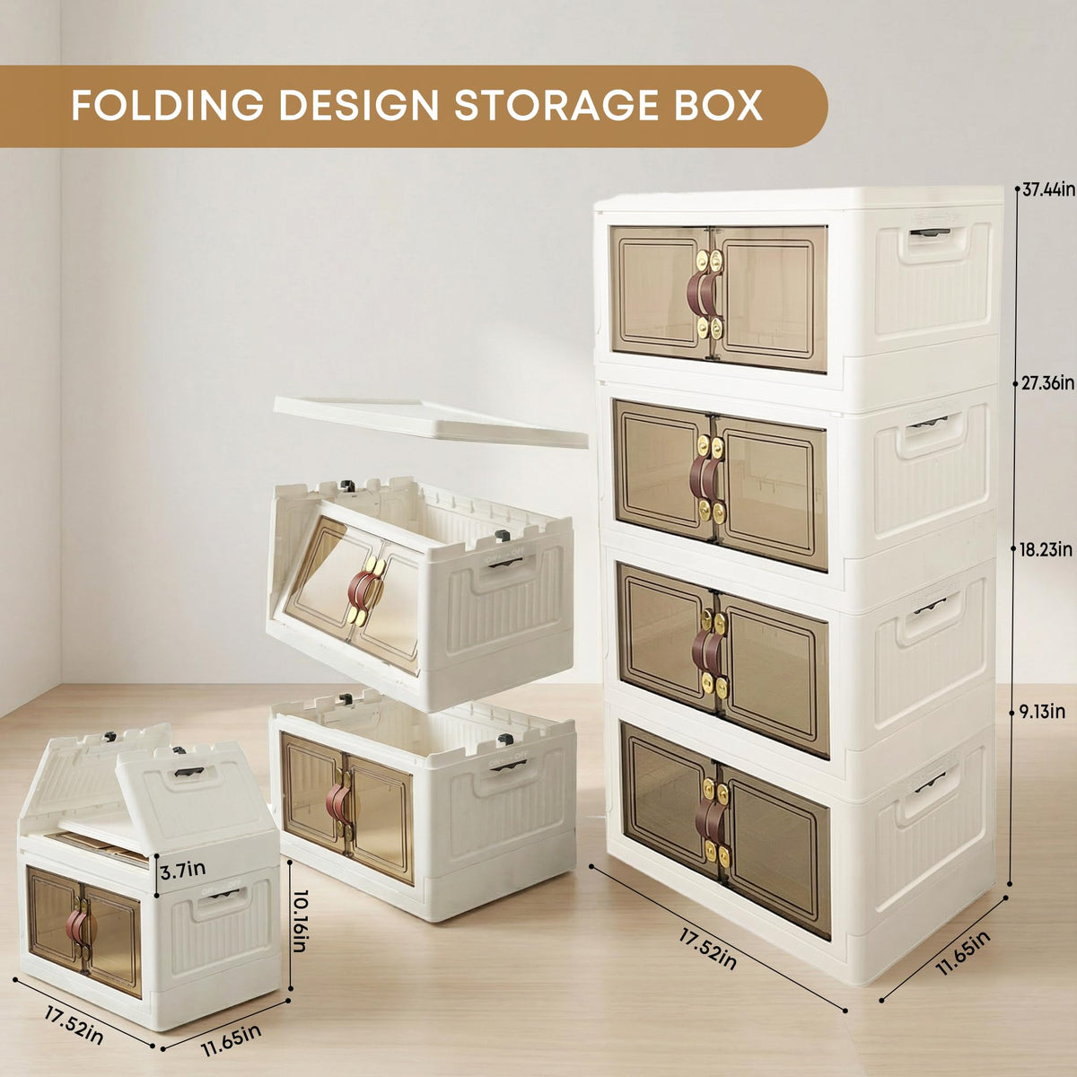 Stackable Folding Storage Cabinet