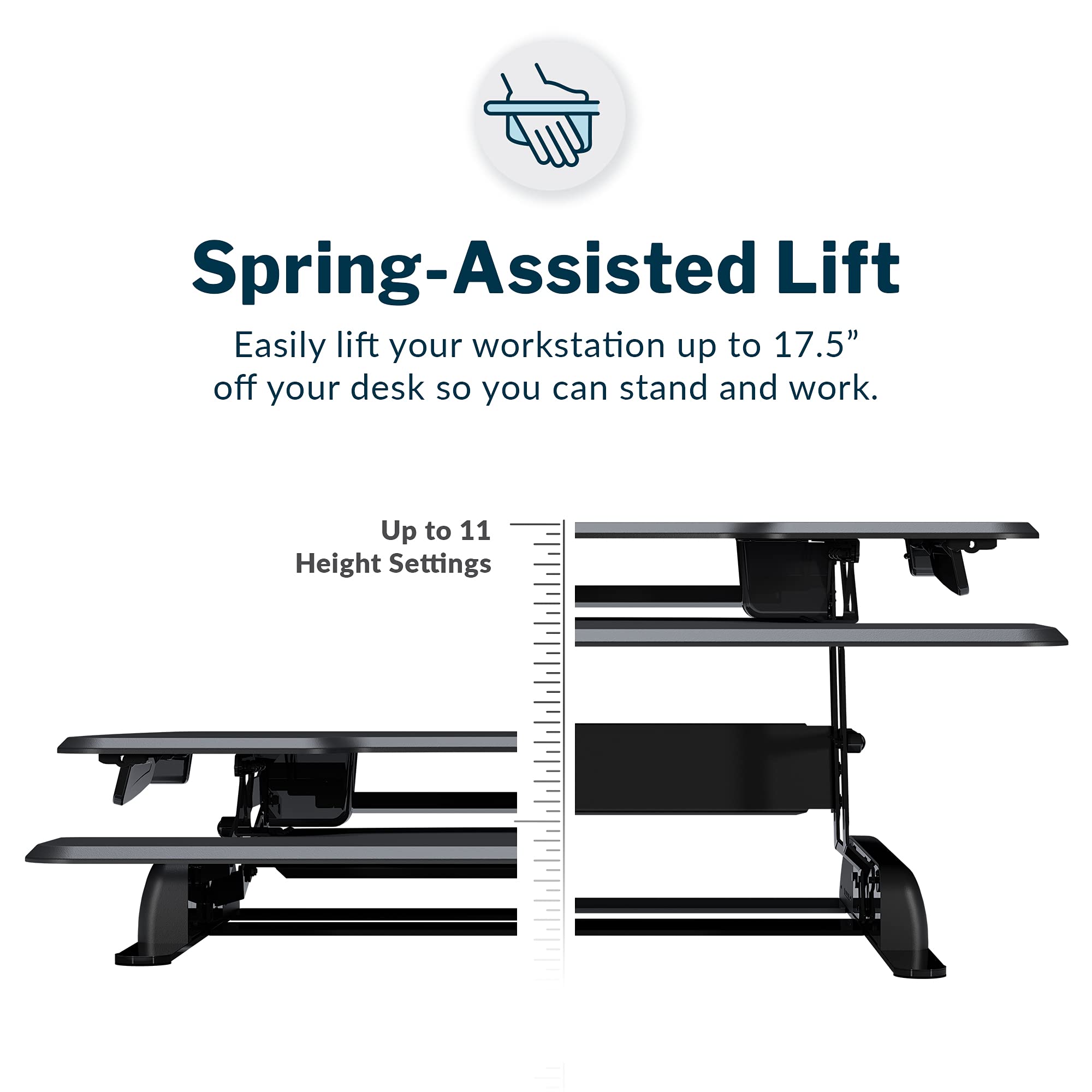 Two-Tier Standing Desk Converter 36"