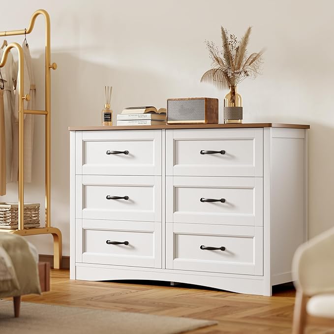 6/7-Drawer Dresser with Metal Handles