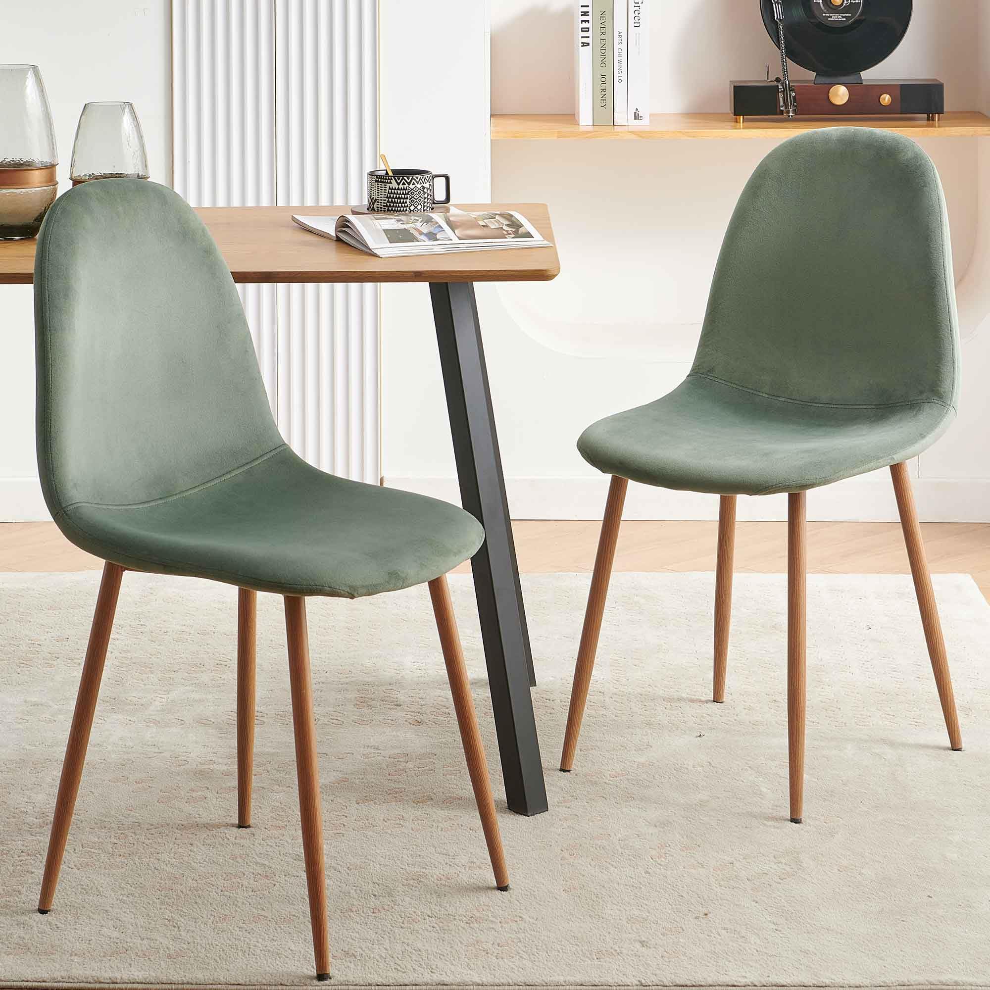 Velvet Dining Chairs, Set of 4