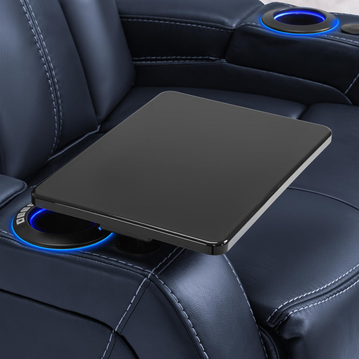 Leather Power Recliner with Headrest