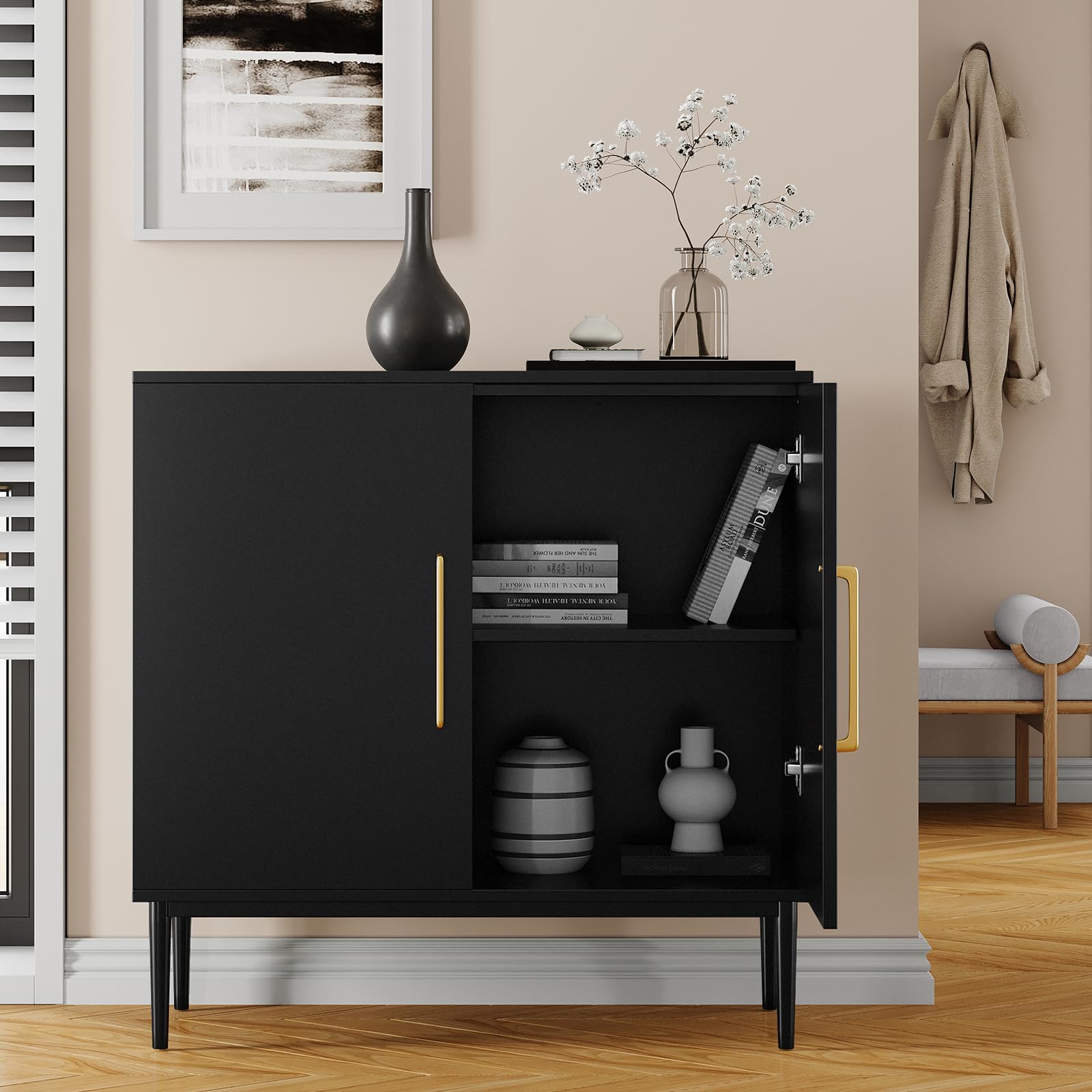 Modern Storage Cabinet with Doors