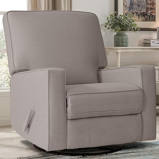 Harkawon Swivel Rocker Recliner Chair, Glider Rocker Recliner, Beige