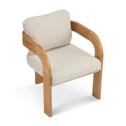 Upholstered Dining Chairs with Cushion, Set of 2