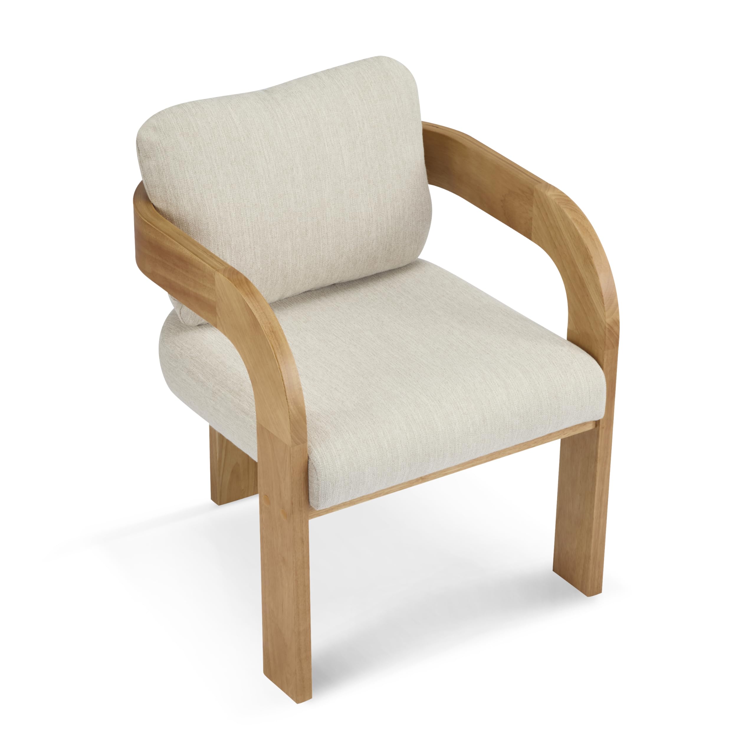 Upholstered Dining Chairs with Cushion, Set of 2