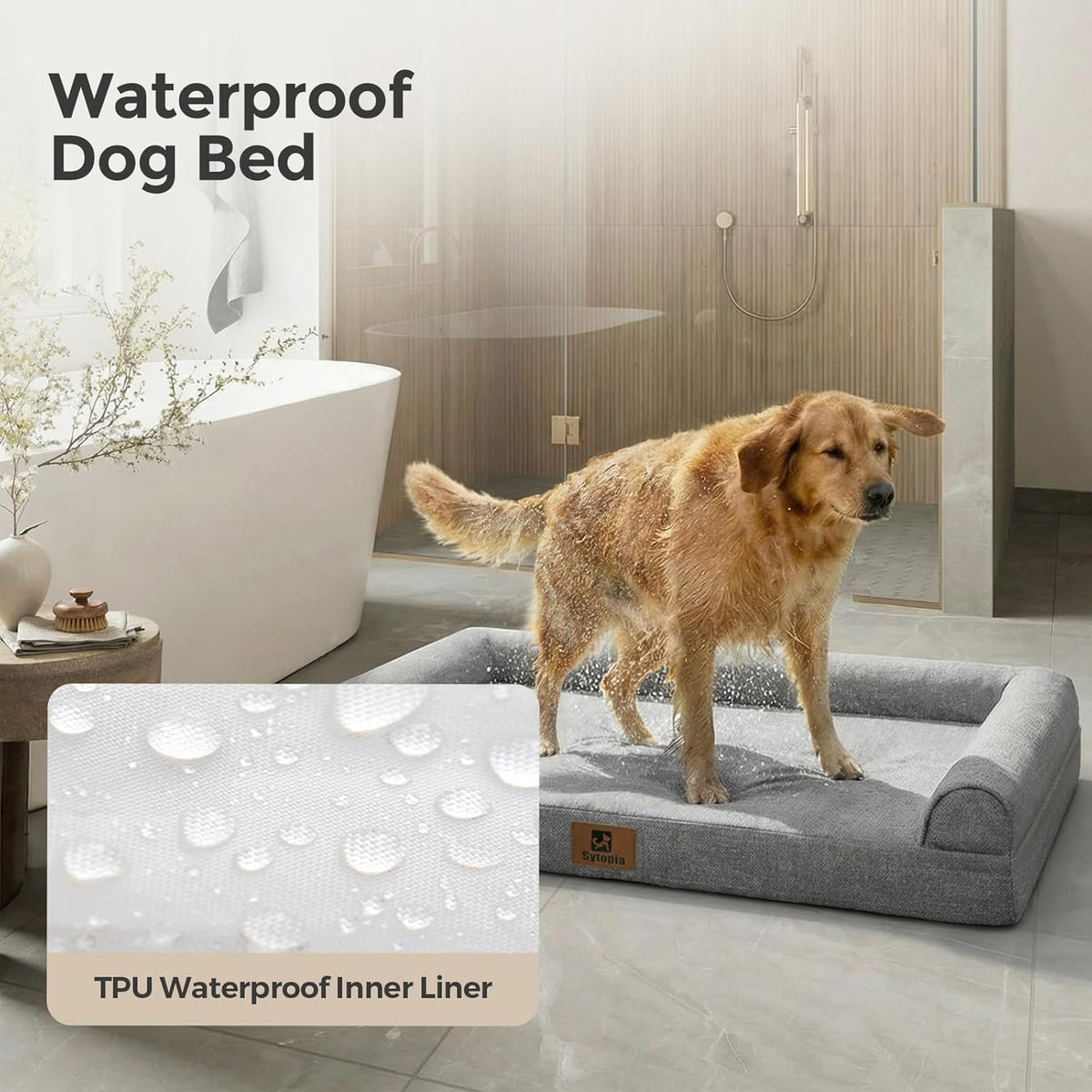 Orthopedic Bolster Dog Bed