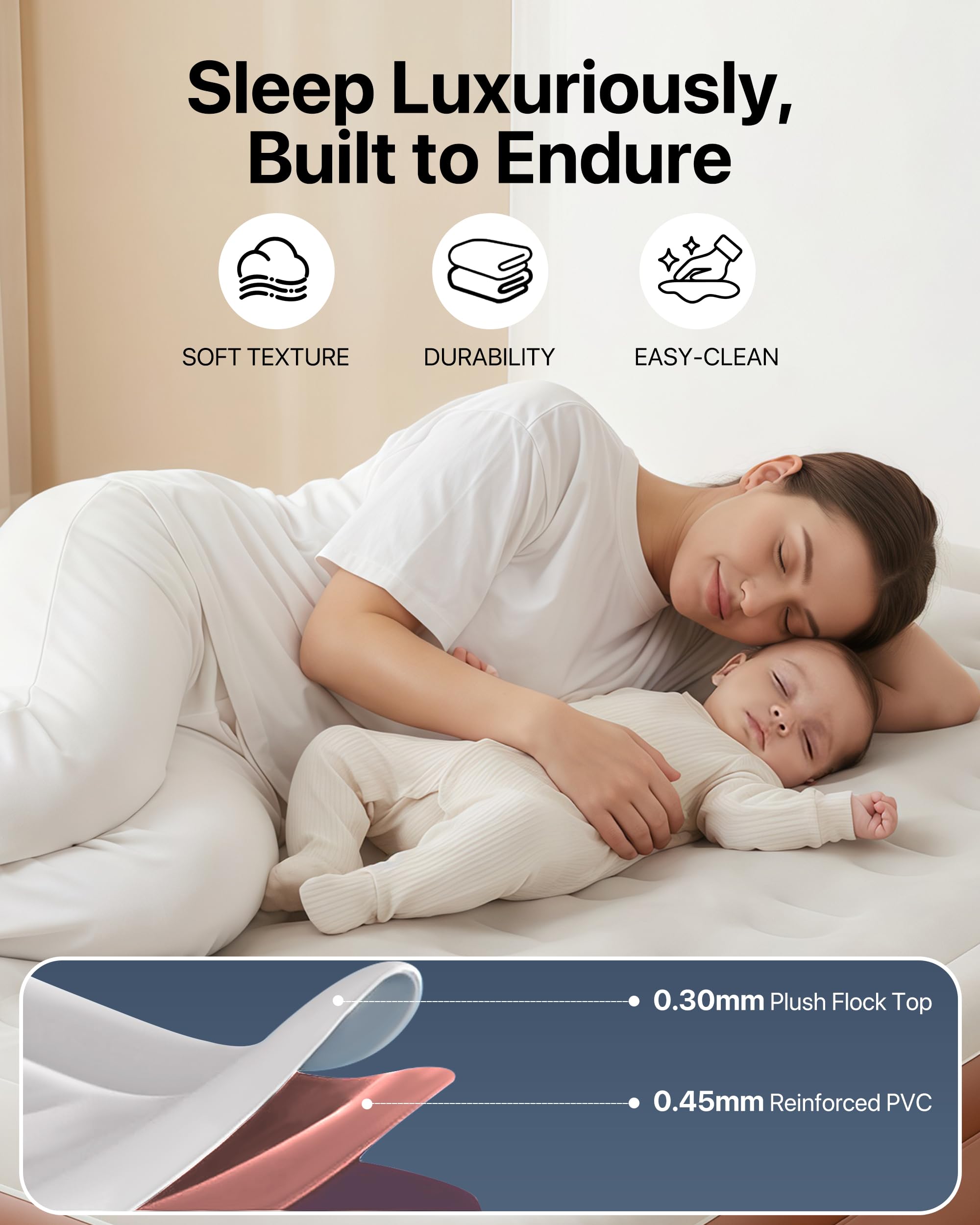 Queen Air Mattress with Built-In Pump