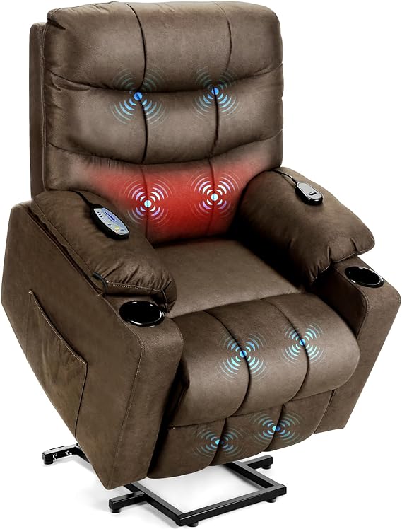 Power Lift Recliner Chair with Heat & Massage