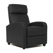 FDW Recliner Chair Push Back Sofa Home Theater Seating with Lumbar Support and Leather Padded Seat Backrest for Living Room