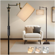 Vintage Dimmable Floor Lamp with Swing Arm