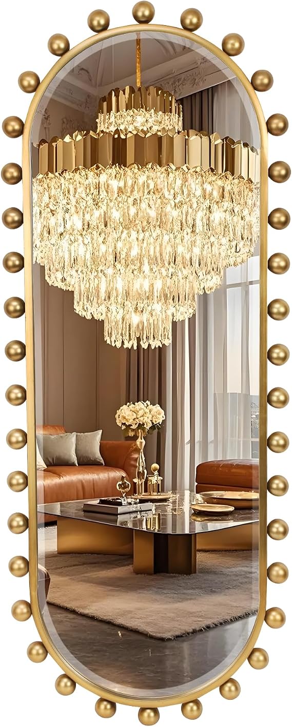 Antique Gold Teardrop Wall Mirror