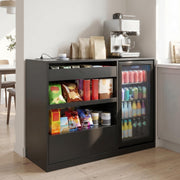 Bar Cabinet with Fridge Space & Power Outlets