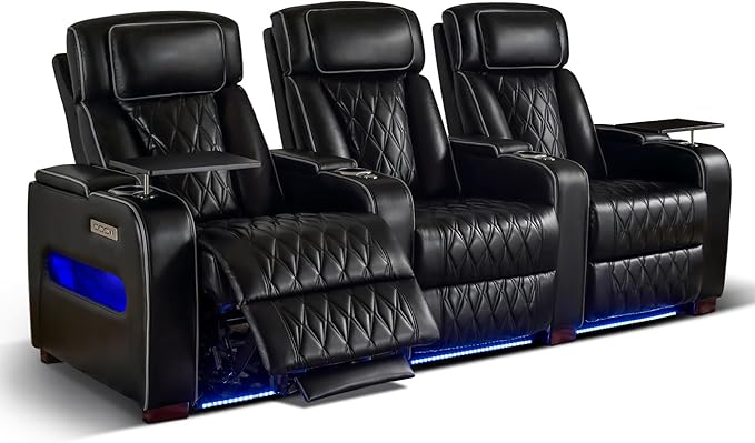 Power Reclining Home Theater Sofa