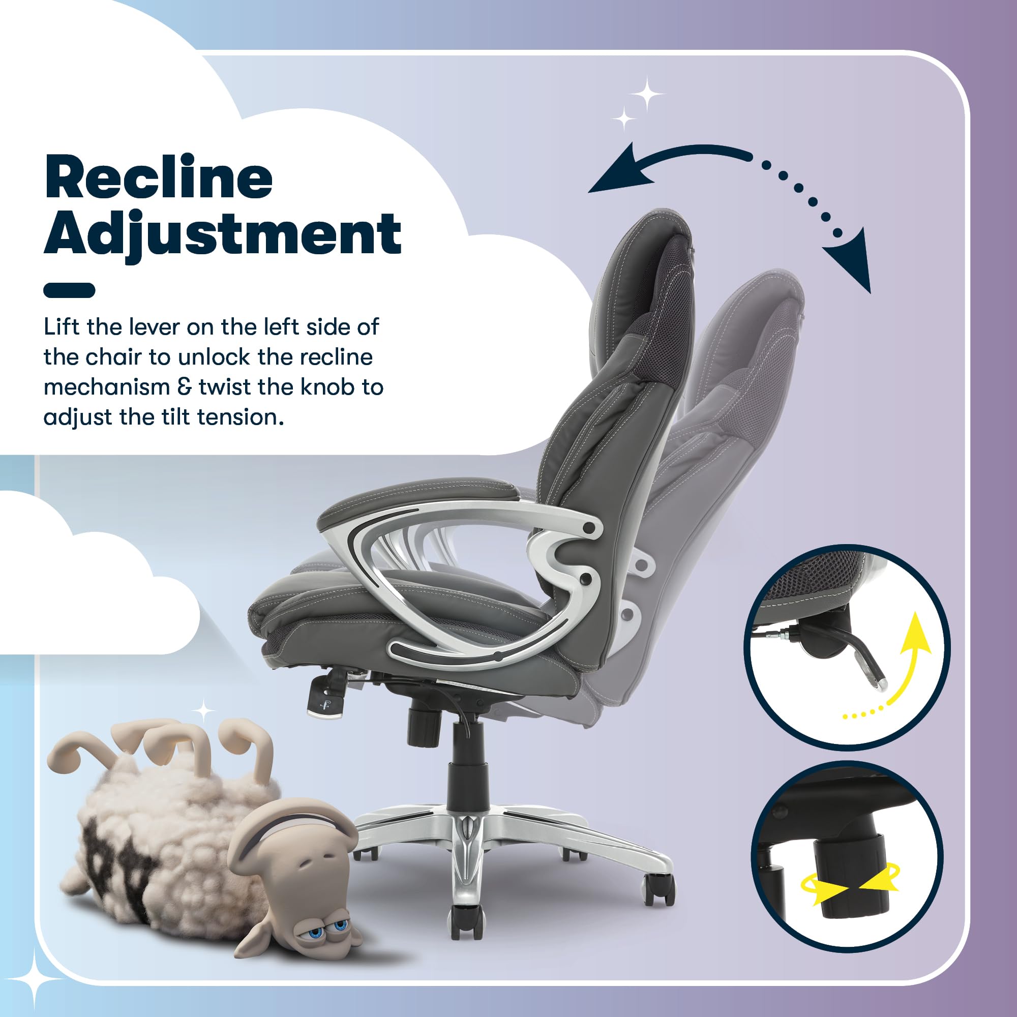 Ergonomic Executive Office Chair with AIR Lumbar Support