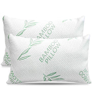 Shredded Memory Foam Bed Pillows with Removable Cover