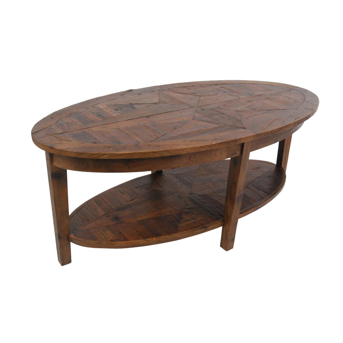 Rustic Oval Coffee Table
