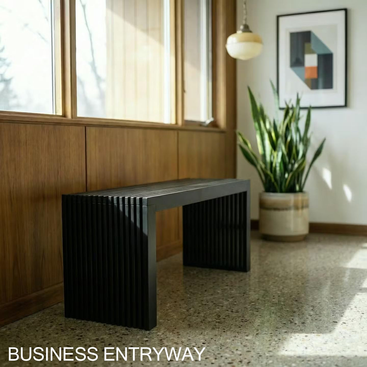 Bamboo Waterfall Bench