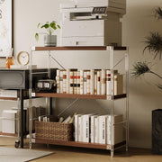 3-Tier Adjustable Industrial Bookshelf