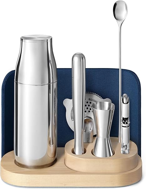 9-Piece Bar Tools Set with Organizer