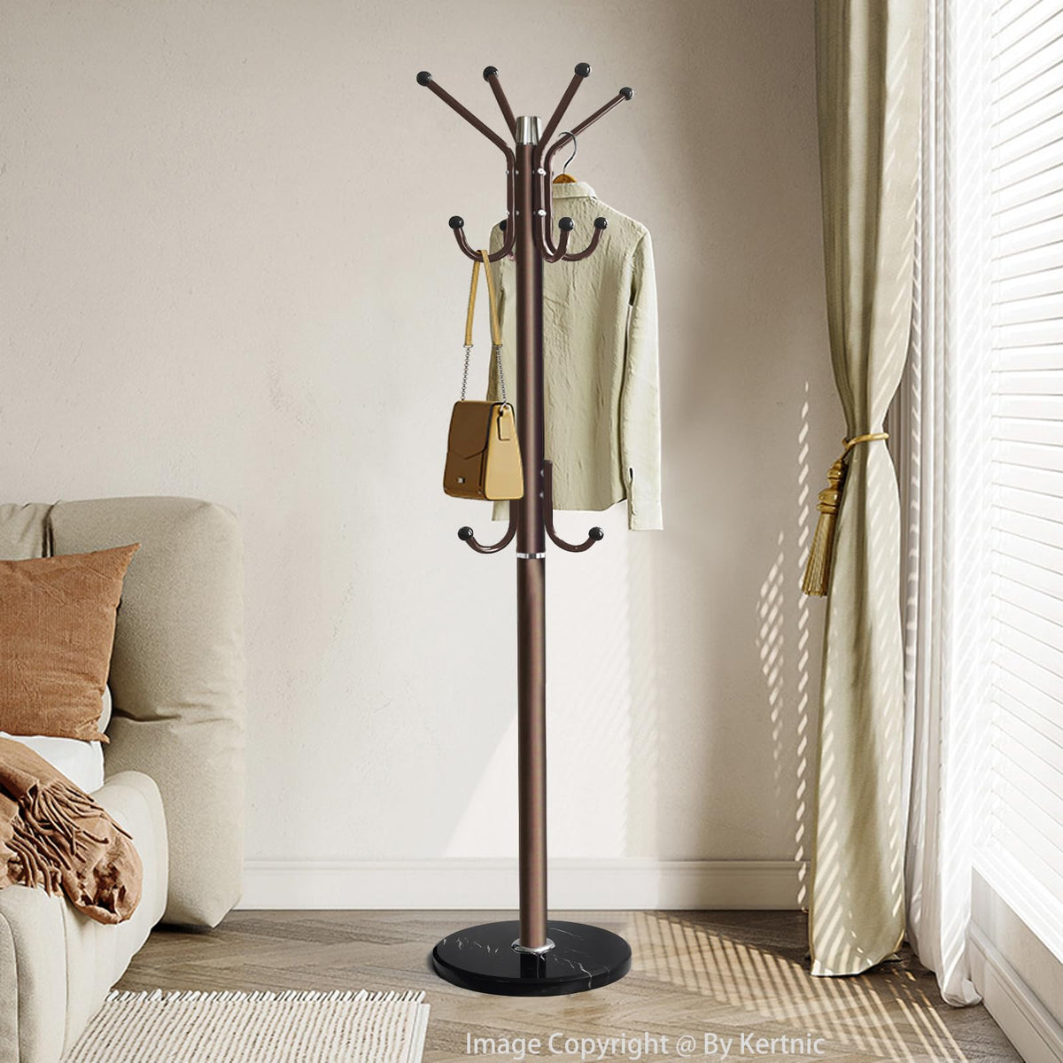 Bronze 11-Hook Coat Rack