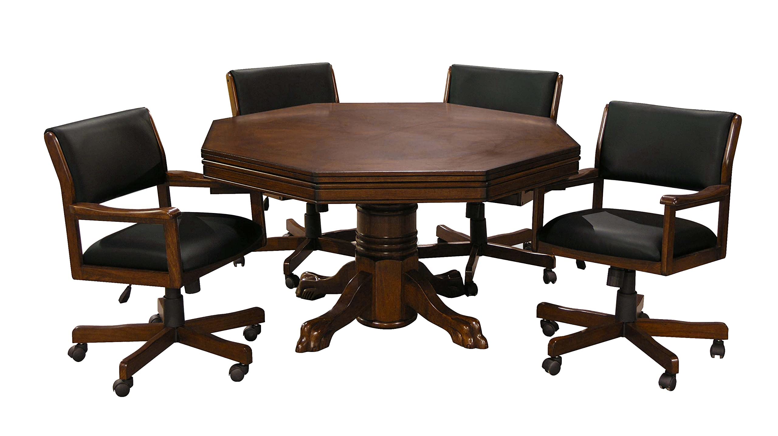 3-in-1 Game & Dining Table Set with Chairs