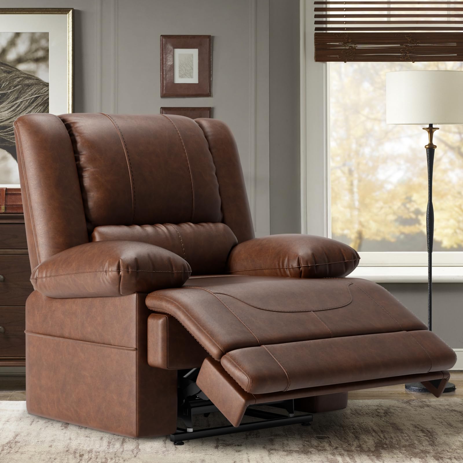 Dual Motor Power Lift Recliner Chair with Massage & Heat