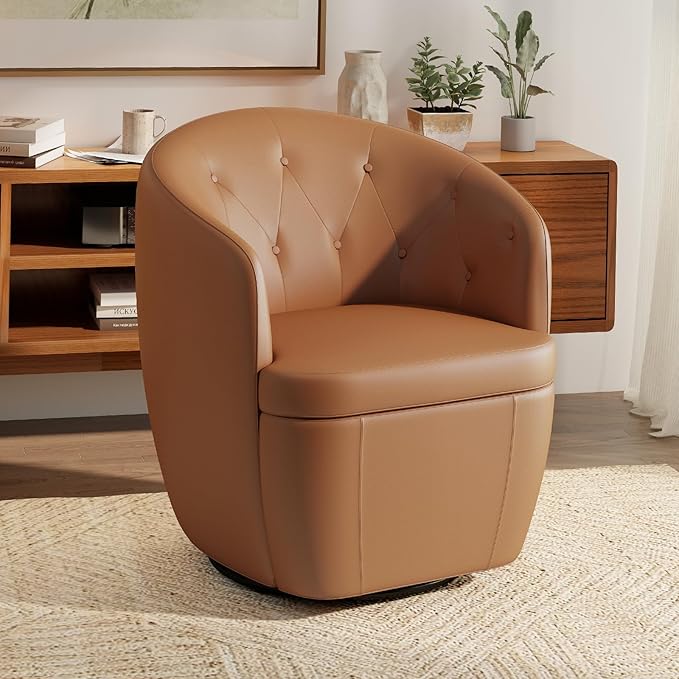 360° Swivel Barrel Accent Chair