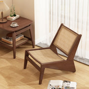 Mid-Century Rattan Accent Chair