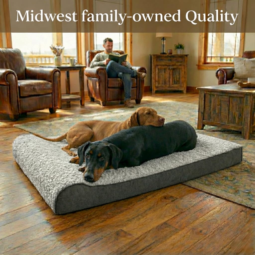 Orthopedic Dog Bed – 45D Memory Foam, XXL