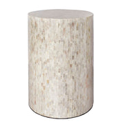 Mother of Pearl Drum Side Table